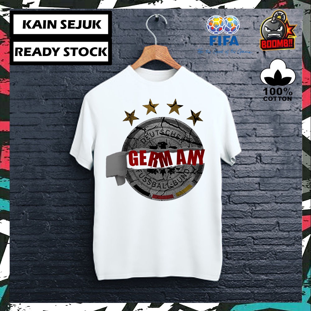 100% PREMIUM COTTON FIFA WORLD CUP GERMANY Tshirt T Shirt Tee Streetwear Men Women Unisex Baju Lelaki Wanita Perempuan