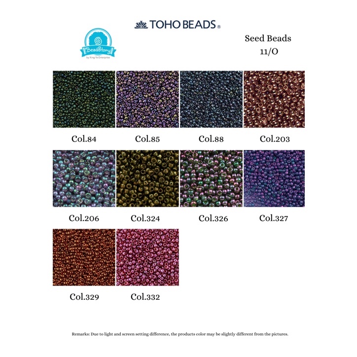 TOHO Metallic 11/0 - 7G 50G [ Manik Jepun Metallic TOHO 11/O 7G 50G ]
