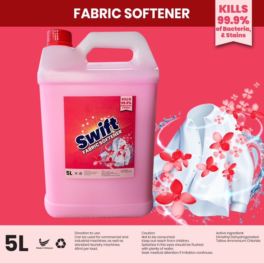 Swift Fabric Softener 5L Laundry Fabric Softener Liquid Agent 5Litre