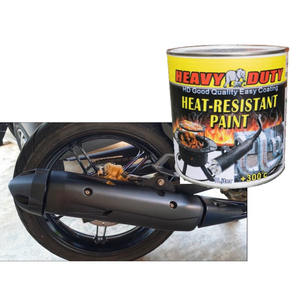 1L (300°C) BBQ grill paint flat ( BLACK PAINT HEAVY DUTY BRAND