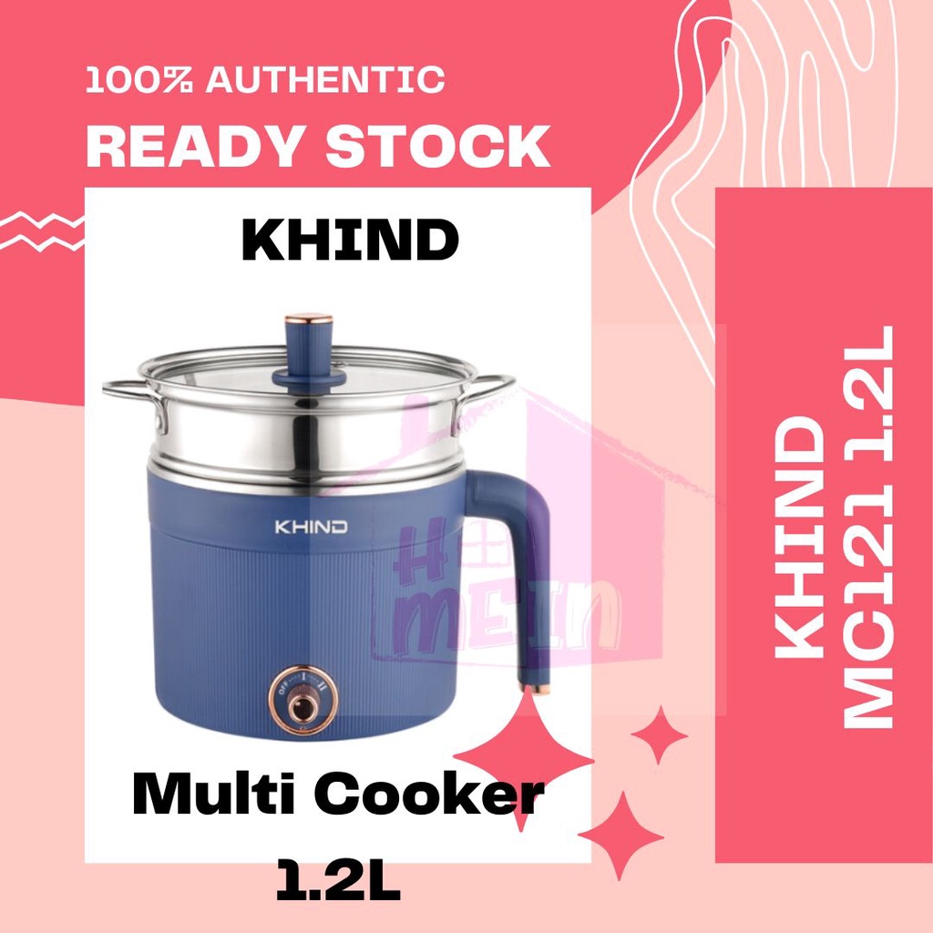 Khind Stainless Steel Multi Cooker MC121 (1.2L) Shopee Malaysia