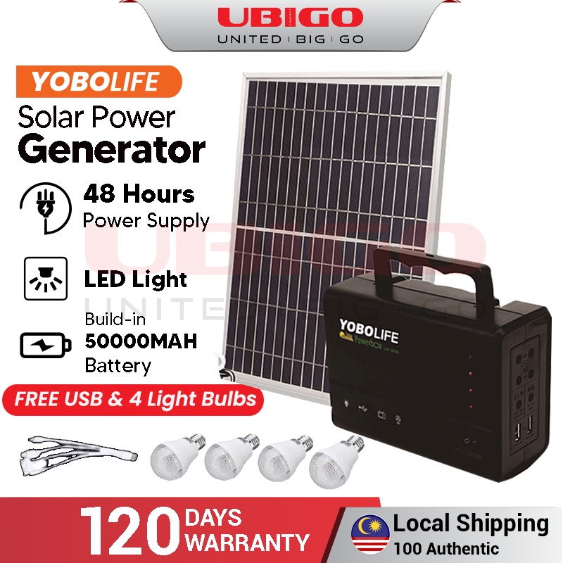 UBIGO YOBOLIFE Outdoor Portable solar system Solar Panels Charging