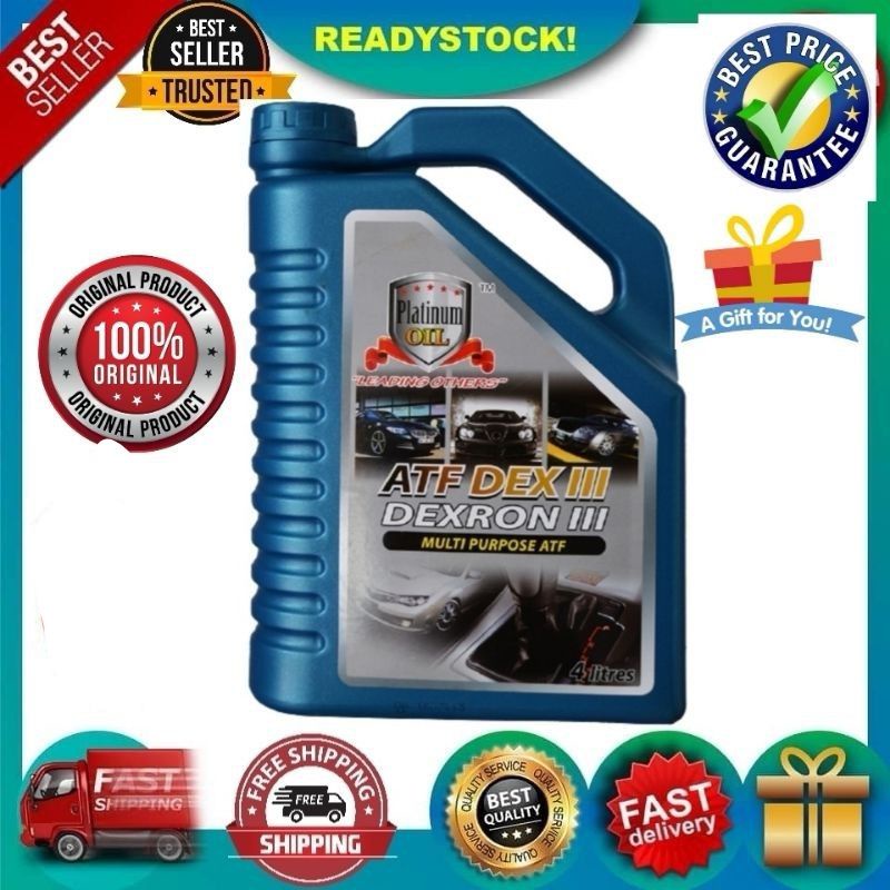 PLATINUM OIL GEARBOX ATF DEXRON(lll) 4L MINYAK GEAR BOX Shopee Malaysia