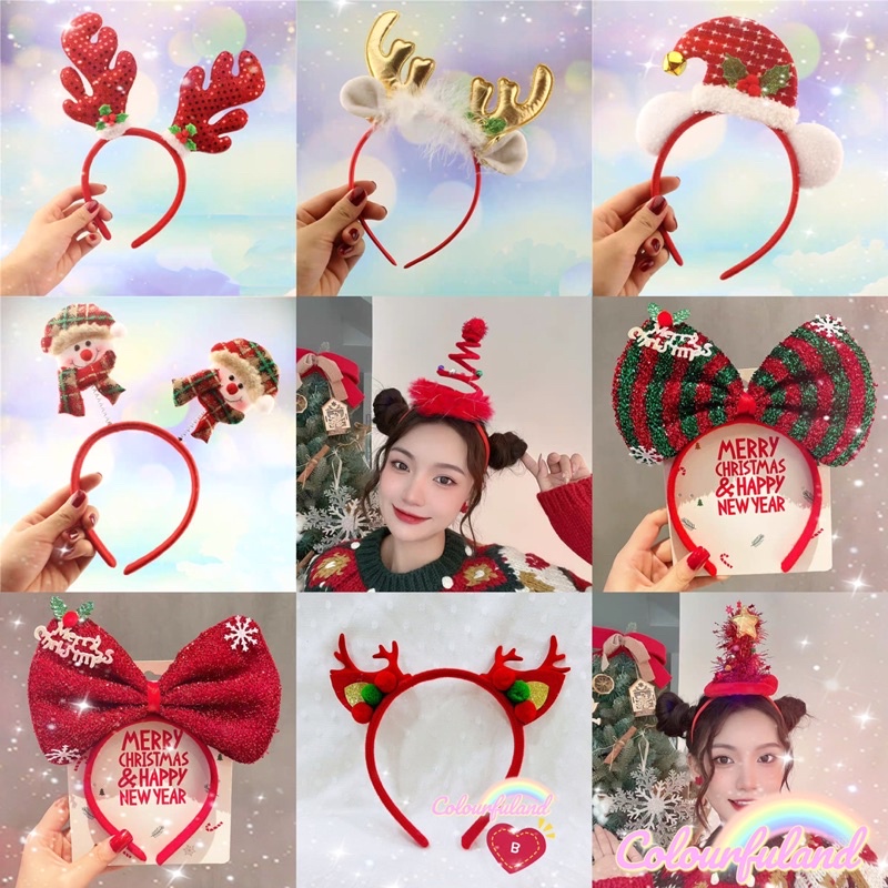 READY STOCK Christmas Headband/ Festive Seasons Hairband/ Christmas Hair  Accessories/Head piece/Blink headband 圣诞🎄发箍发饰 | Shopee Malaysia