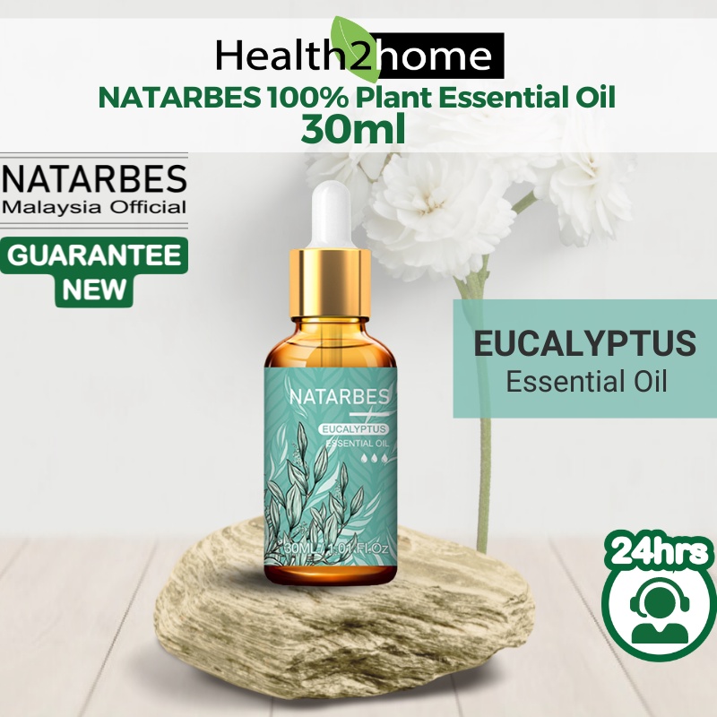 NATARBES 30ml Eucalyptus Pure Essential Oil 100% Therapeutic Grade Plant Extract for Air Diffuser Candle Aromatherapy