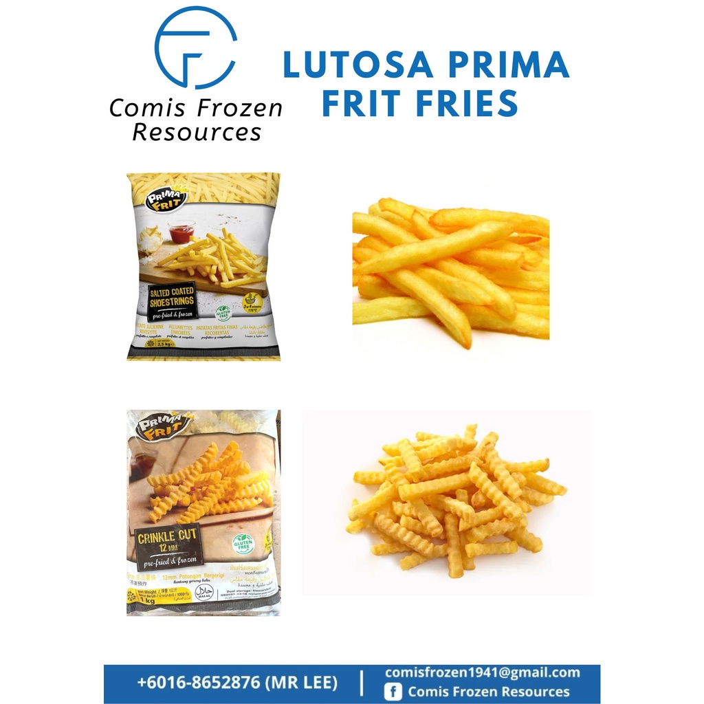 LUTOSA PRIMA FRIT FRIES /FRIT FIRES CRINKLE/1Kg / La Gusto / FROZEN