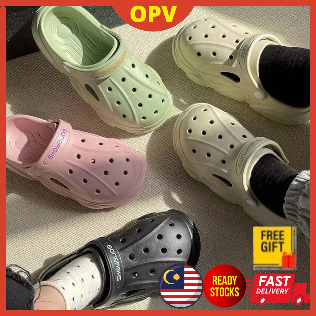 OPV Sapot Jom LOKAL Bersama Croc Female Male Couple Rubber Full Slipper  Indoor Yeezy Jovian Kanye West 2022 | Shopee Malaysia