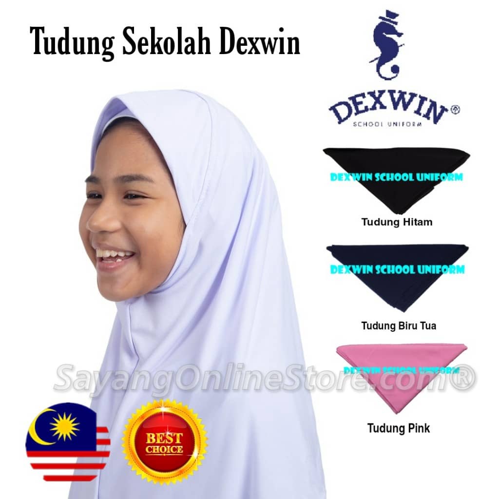 Tudung Putih Sekolah Hitam Awning Keras / Awning Lembut Satu Lapis Kain ...
