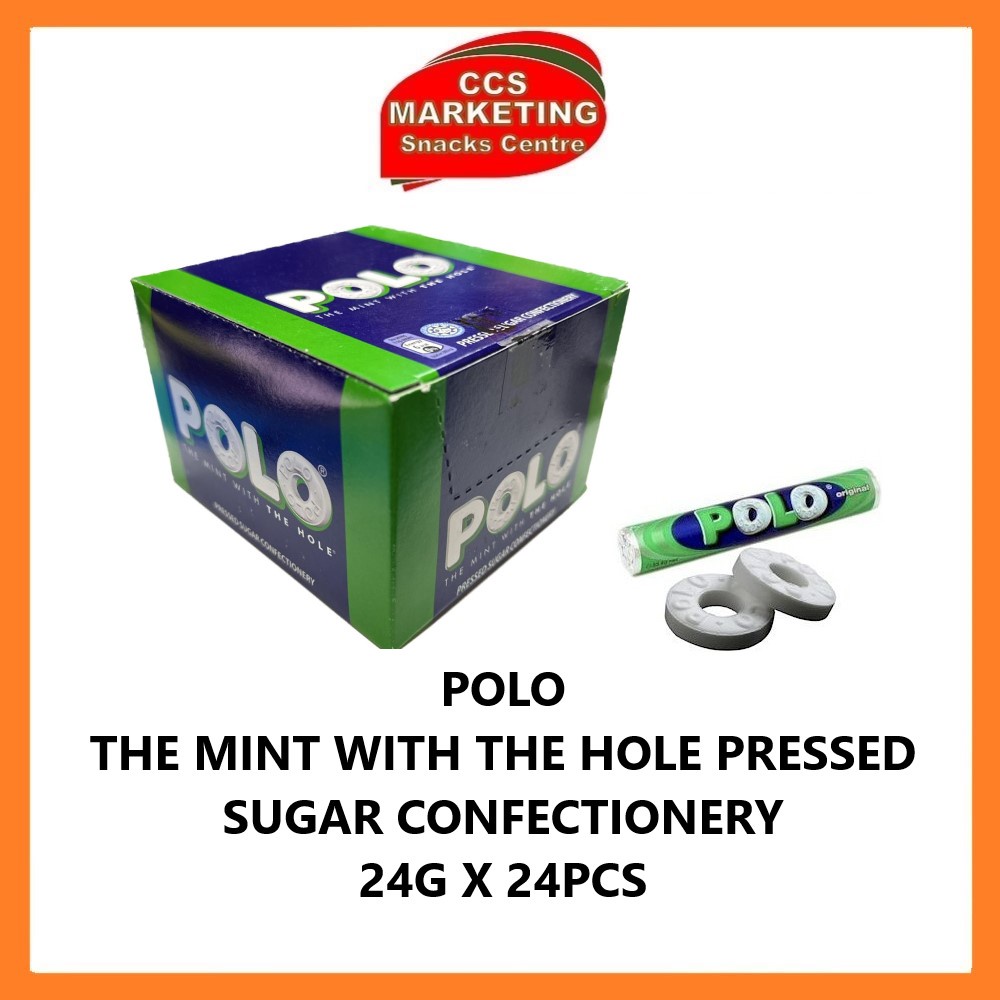 Ccs Polo The Mint With The Hole Pressed Sugar Confectionery 24g X 24pcs Shopee Malaysia 8076