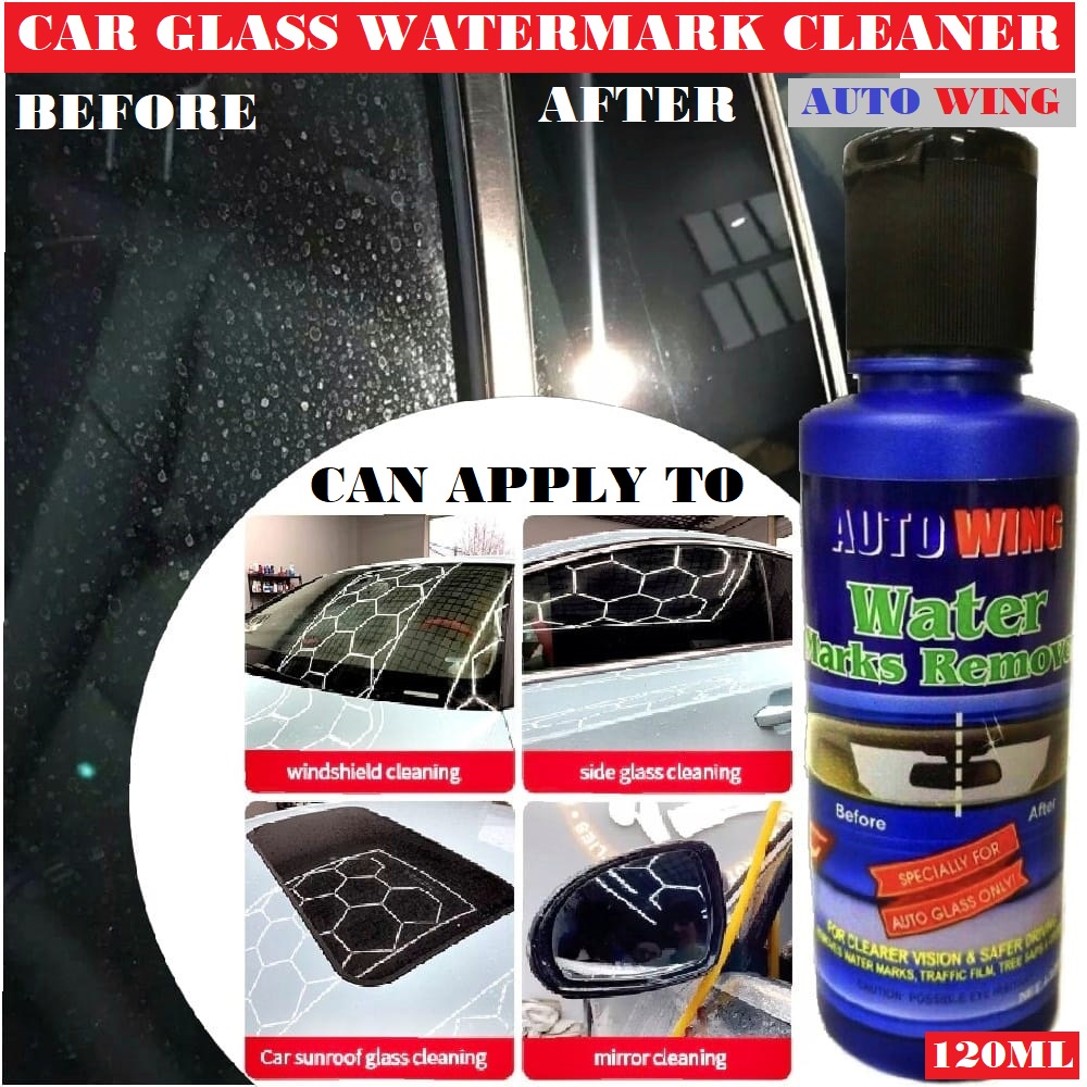 Car Glass Watermark Remover Window Watermark Cleaner Windshield Clear
