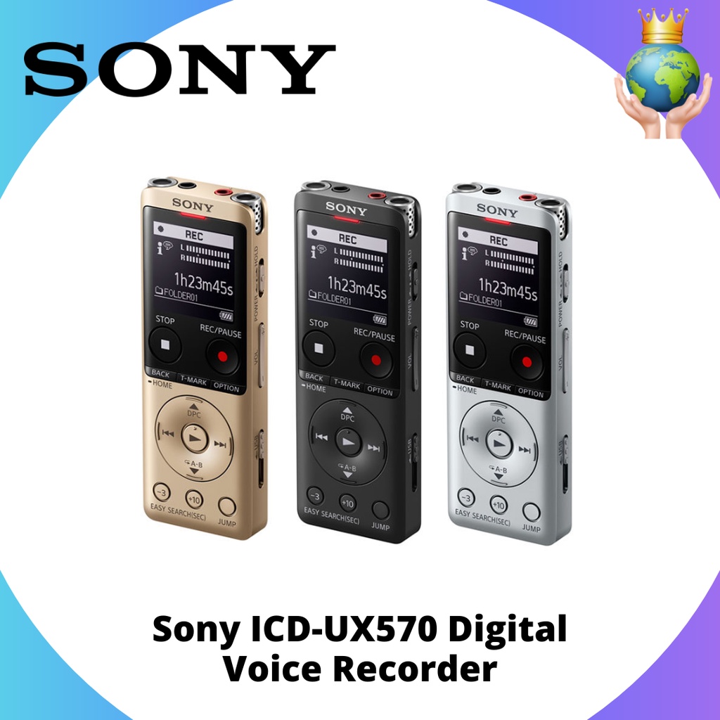 Sony ICDUX570 Digital Voice Recorder UX Series UX570 (Random Color