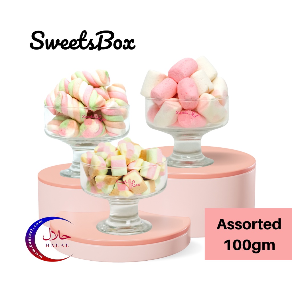 Sweetsbox Assorted Bebeto Halal Marshmallow 100g (Repacked) Shopee