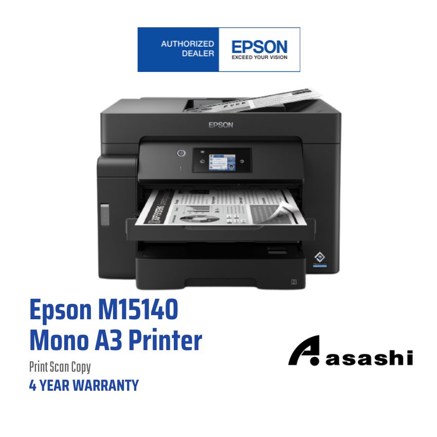 Epson M15140 Mono A3+, Pigment Black Ink, 25 ipm (Draft: 32ppm), Print ...