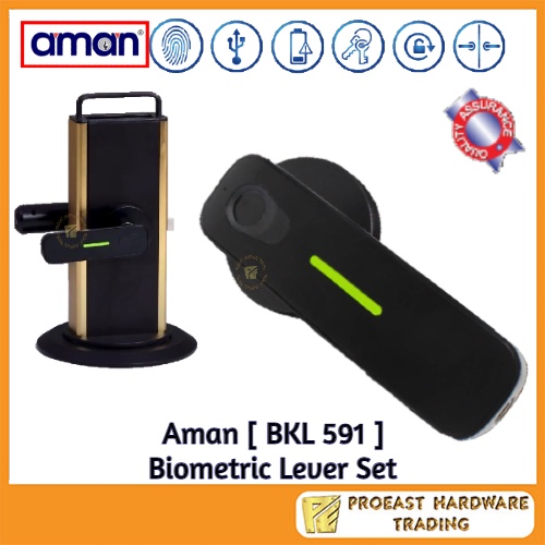 Aman [ BKL591MB ] Biometric Lever Set / Lock / Fingerprint Lock
