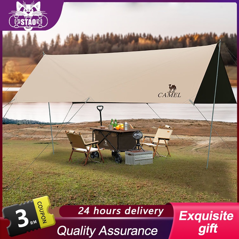 【300x500cm】 Ultralight Weight Flysheet Waterproof Groundsheet Camping Tarp Tent Shelter Alas Tent Floor Sheet Footprint