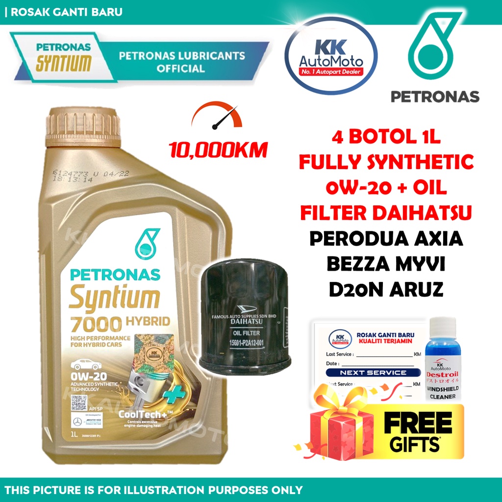 Perodua Axia Bezza Myvi D N Aruz Genuine Petronas W W Eu Engine Oil