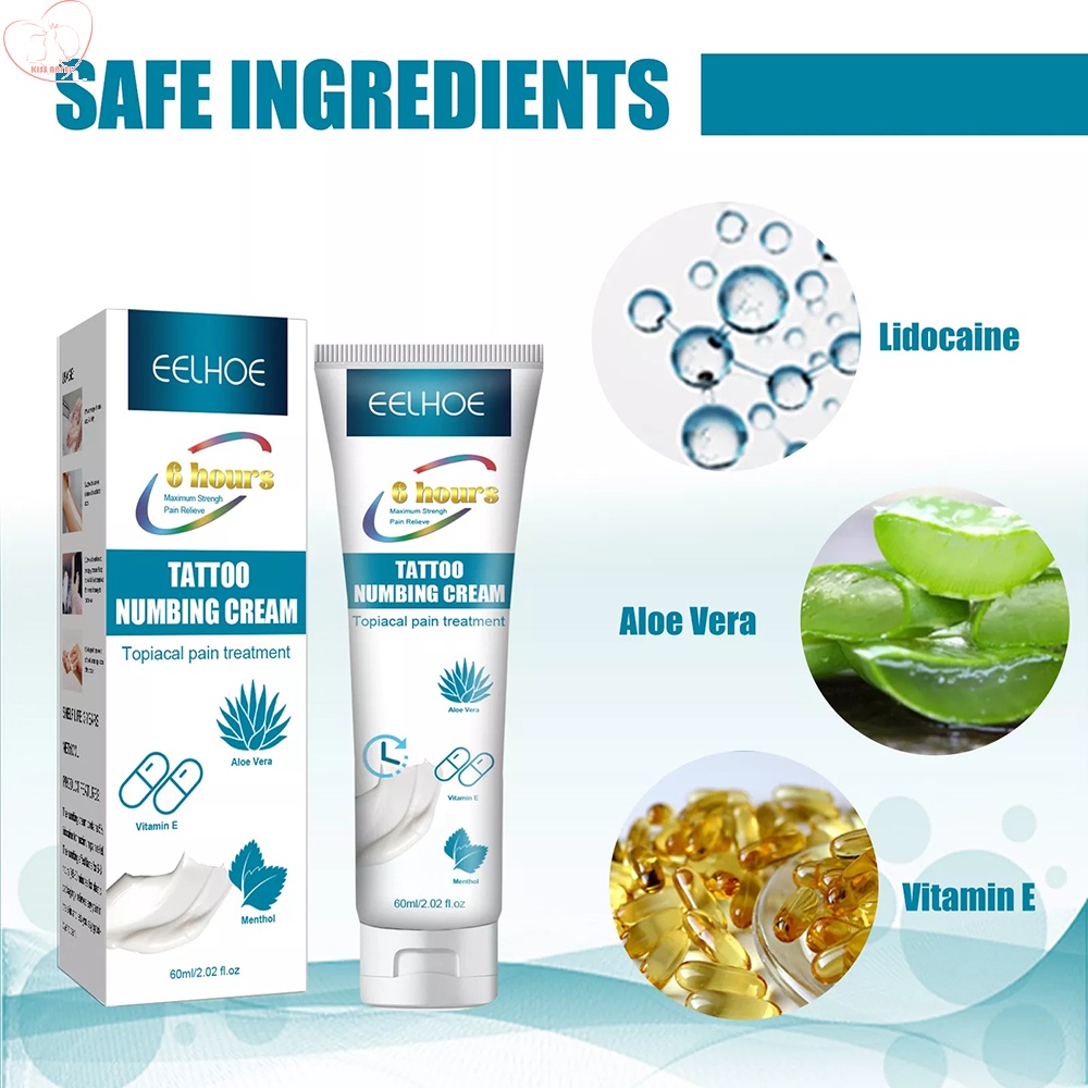 60ML Tattoo Numbing Cream Fast Deep Numbing Before Tattoo Shopee Malaysia