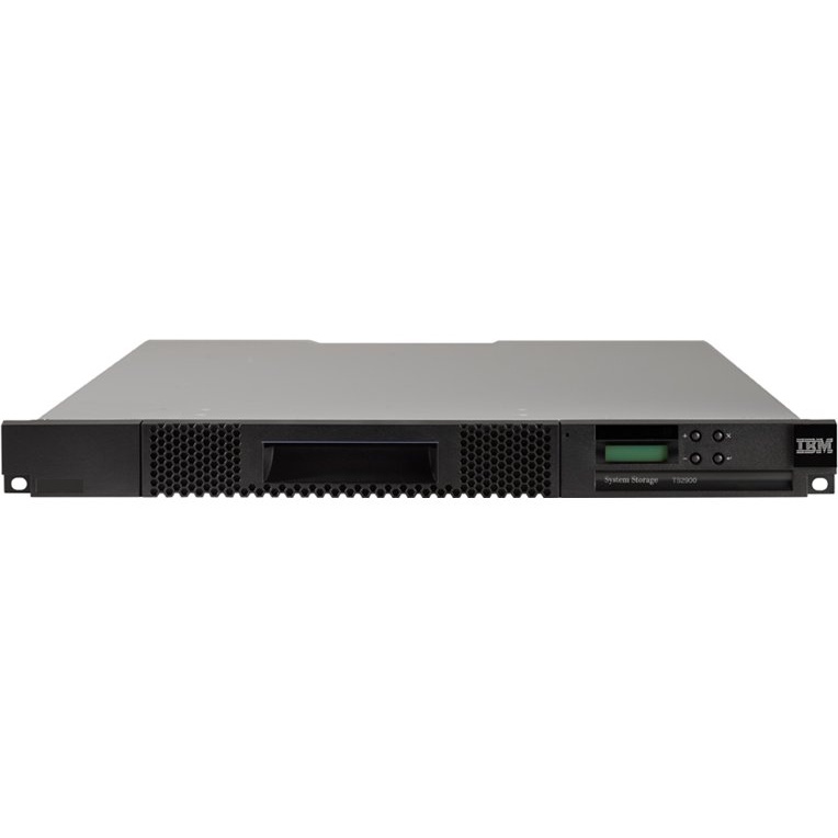 IBM TS2900 Tape Autoloader 3572-S8H LTO-8 - 1U 270 TB - 300 MB/s (Native) - SAS - Barcode Reader