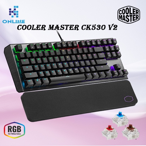 Cooler Master Ck V Tenkeyless Rgb Mechanical Gaming Keyboard Bule Switch Red Switch Brown