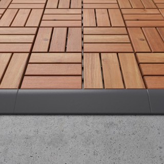 IKEA Runnen Corner Edging Strip Outdoor Decking Floor Mallsten Utlangan ...