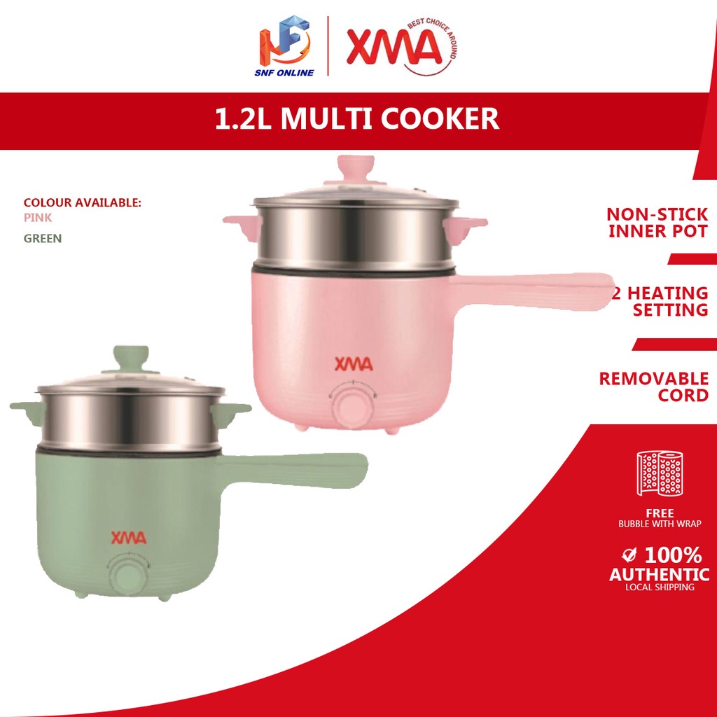XMA Electric Multi Cooker With Steamer ( 1.2L ) XMA1263MC Shopee