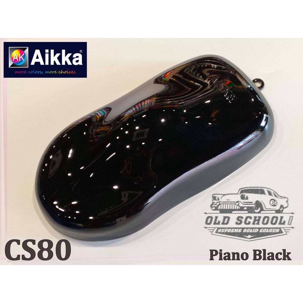 AIKKA CS80 PIANO BLACK 2K Cat Kereta Supreme Solid Old School Series