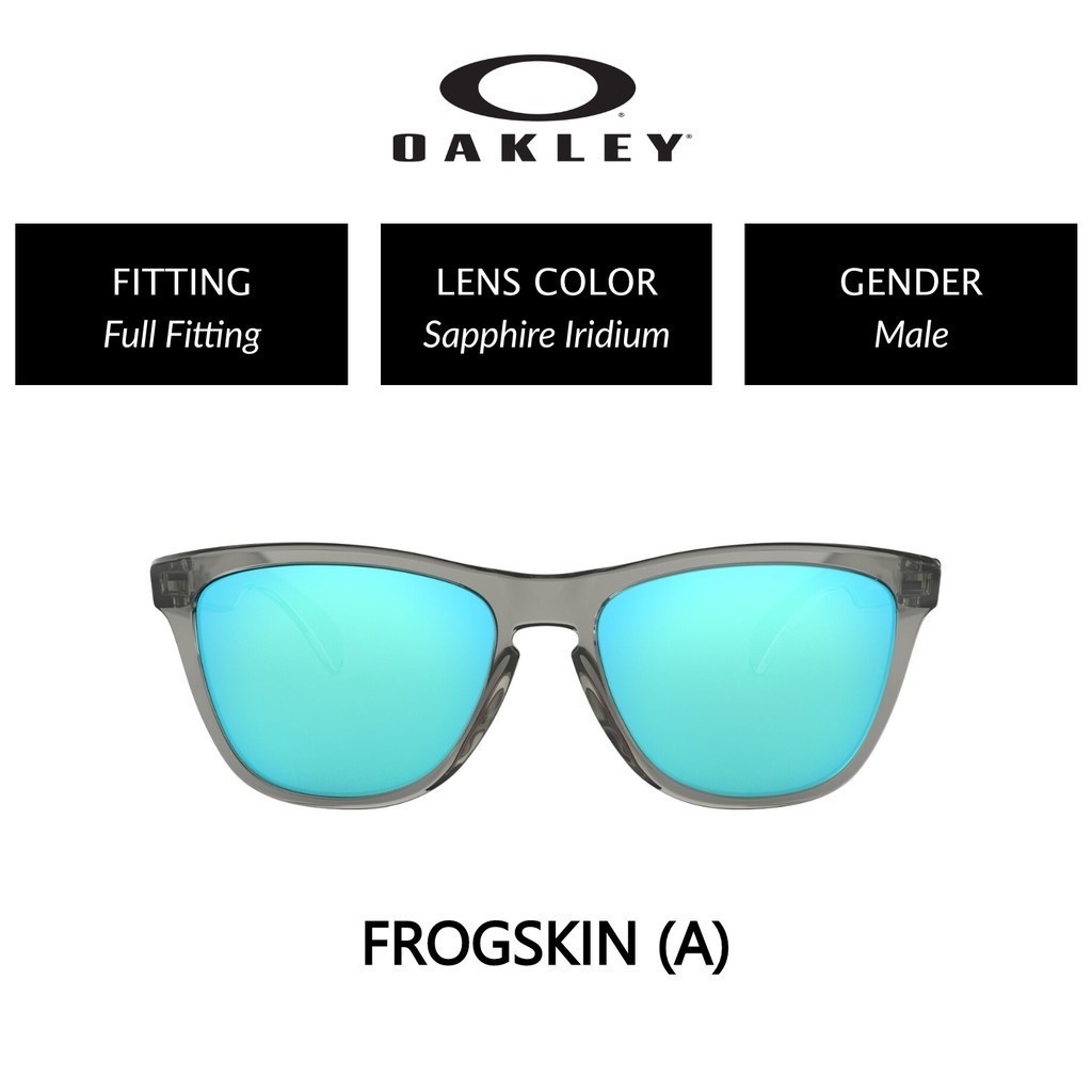 Oakley Frogskins Male Full Fitting Sunglasses (54 mm) OO9245 924542 |  Shopee Malaysia