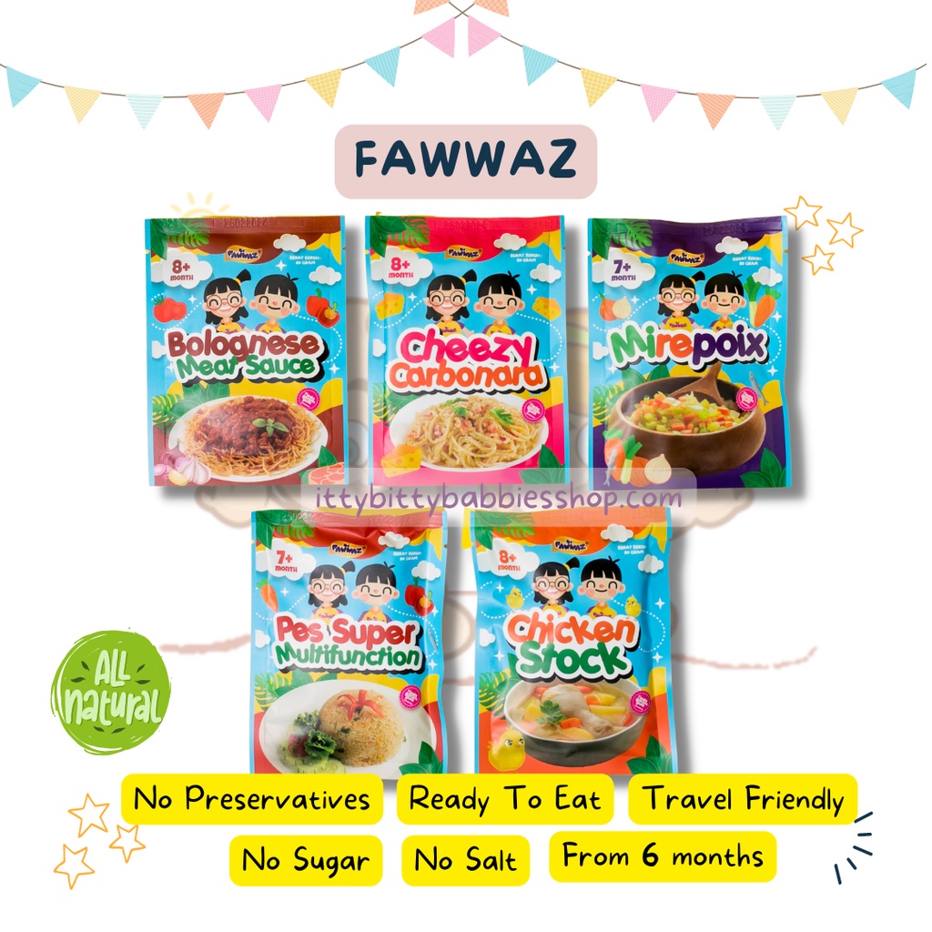 FAWWAZ Ready To Eat Travel Friendly Baby Food (6months) Shopee Malaysia
