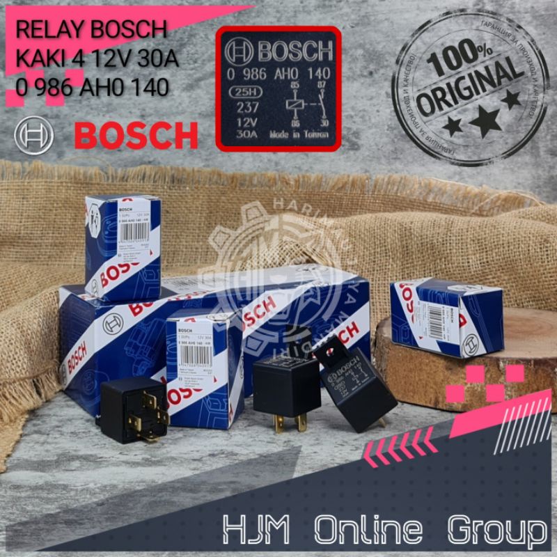 BOSCH RELAY 12V 30A KAKI 4 - HORN & LIGHT RELAY Horn Kereta Horn Motor