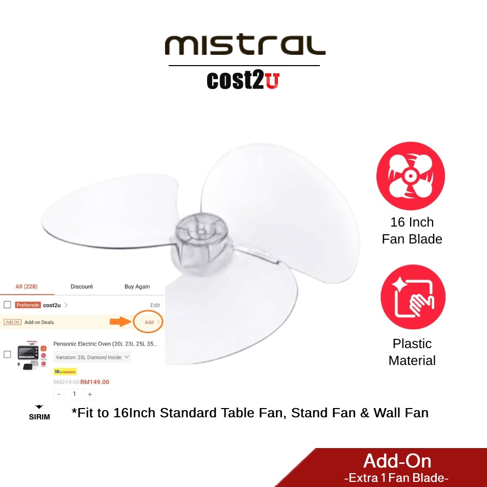 Mistral (16"/18") Wall Fan | MWF16R MWF1882 MWF1890MR MWF1862K5 (Kipas Dinding 风扇 with Remote Control Khind Wall Fan)