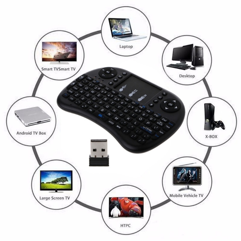 Multi Reliable HAN English 2.4GHz Wireless i8 Keyboard Touchpad Fly Air Mouse PC Laptop TV Box Must - Image 3