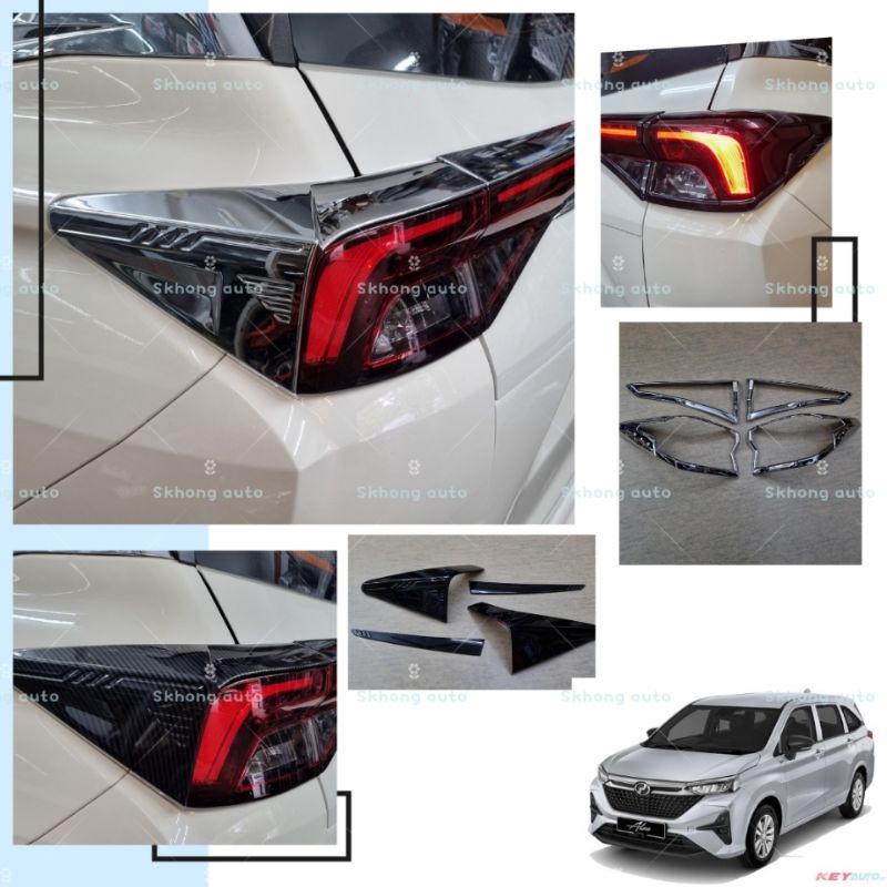 Perodua alza 20222023 tail lamp lip cover sportivo design alza new