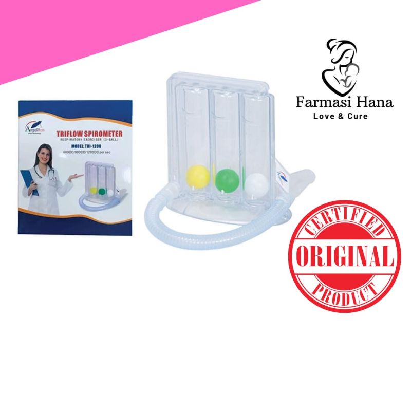 TRIFLOW SPIROMETER RESPIRATORY EXCERCISER (3BALL) SPIROMETRY ANGELBISS