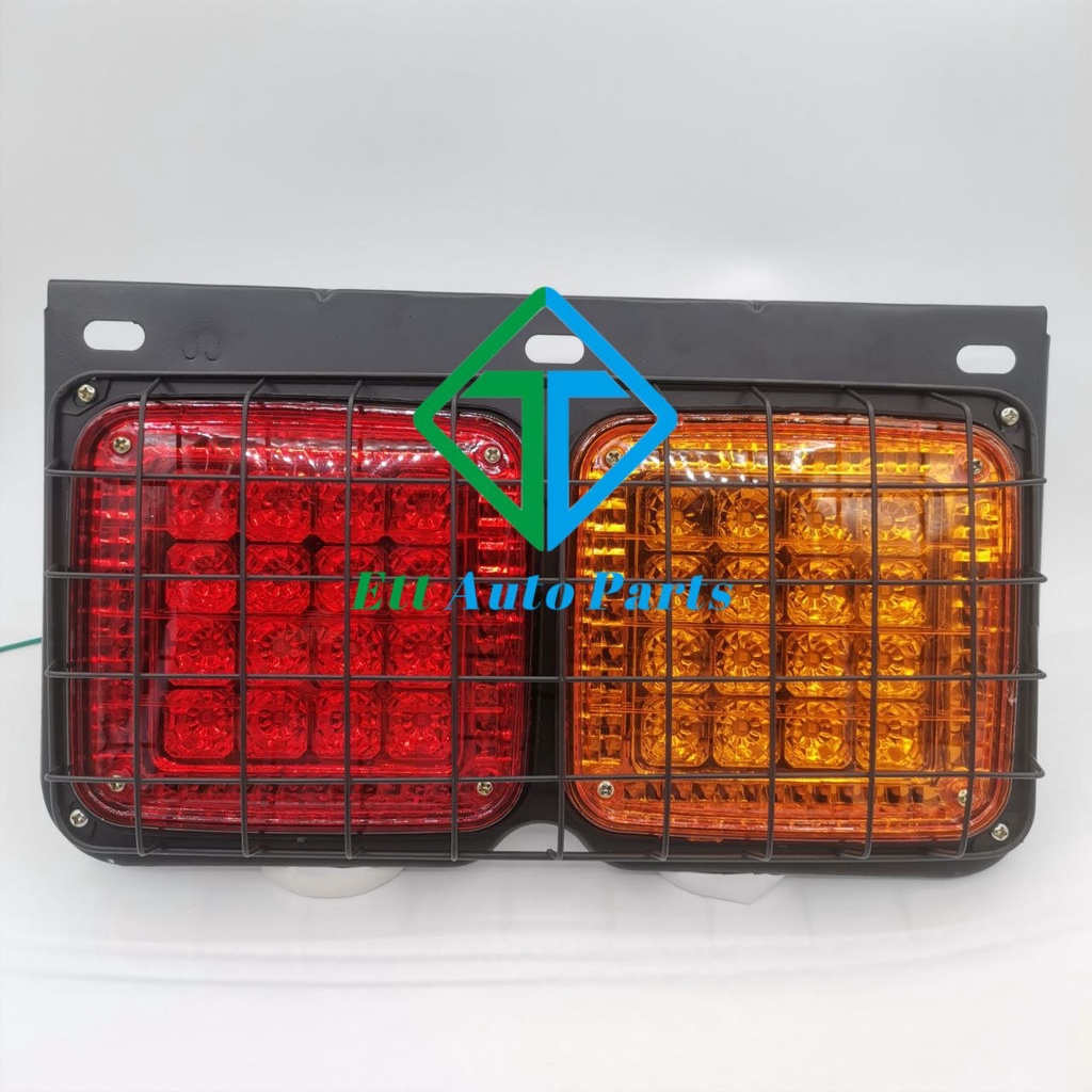 HINO NISSAN ISUZU TRAILER LED TAIL LAMP WITH NET (IRON BASE)LORRY