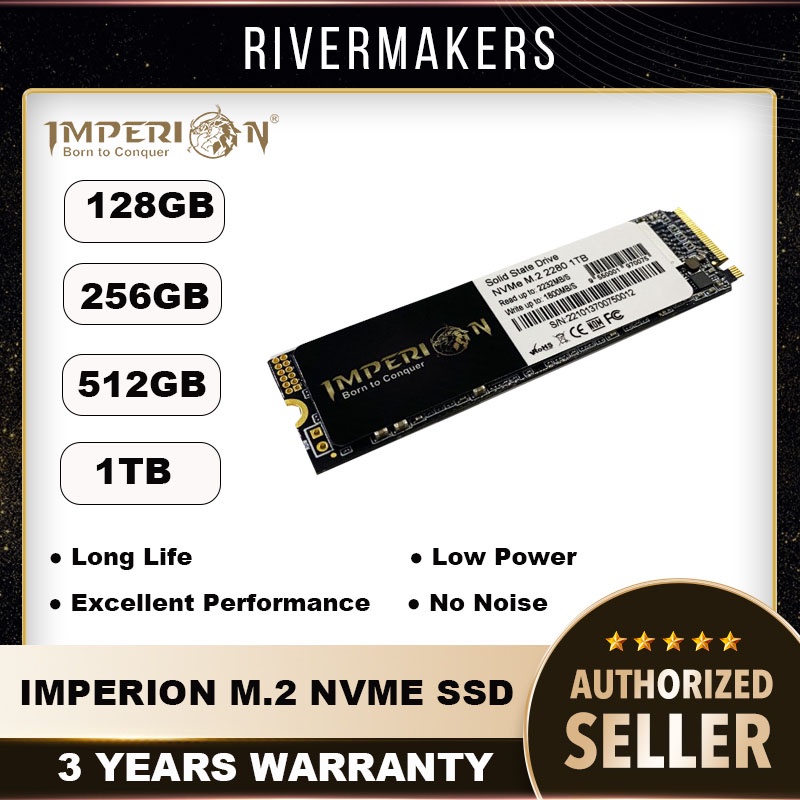 IMPERION IMP-SSDM2 NVME M.2 SSD FOR PC & LAPTOP ( 128GB , 256GB , 512GB ...