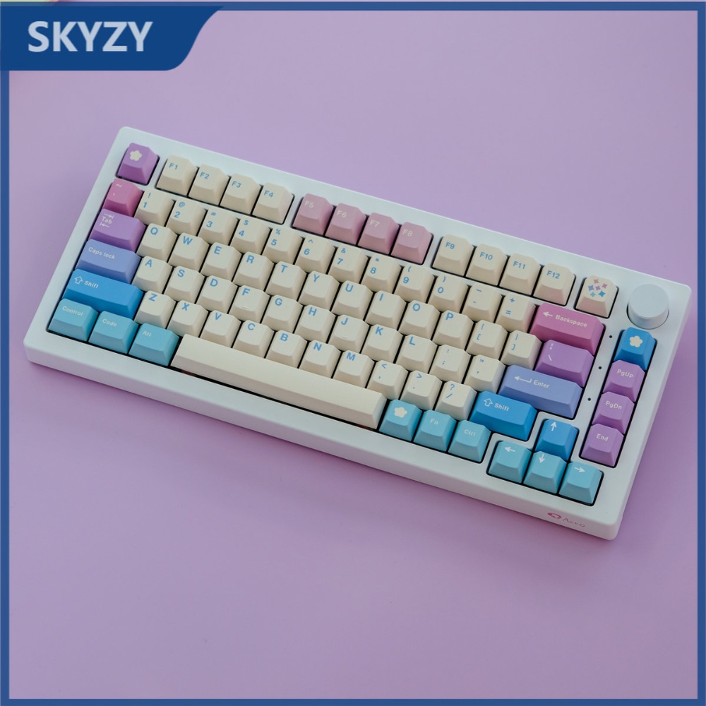 Fairy Keycaps Cherry Profile Cute Girl Gradient PBT Dye Sub Mechanical ...