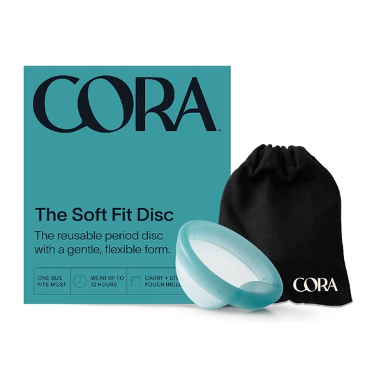 Cora Soft Fit Disc Reusable Period Disc Soft Menstrual Disc Up to
