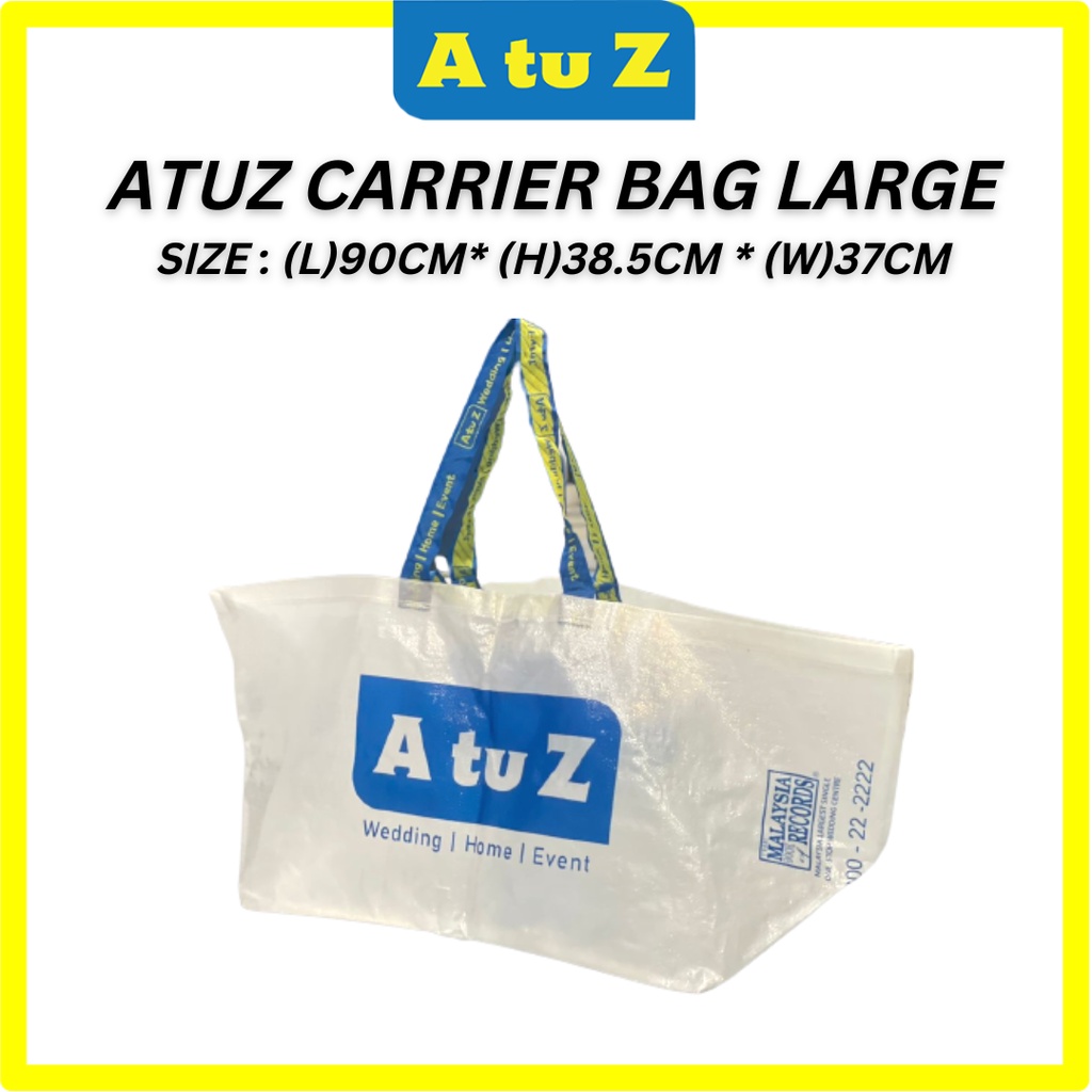 AtuZ Carrier Bag Large High Quaity Shopping Beg Laundry Carrier Recycle