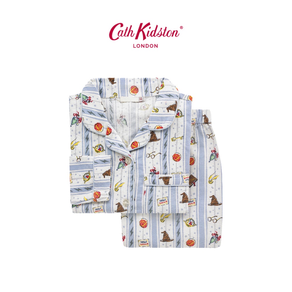 Cath Kidston Harry Potter Icons Stripe Cosy Long Sleeve Woven Pjs
