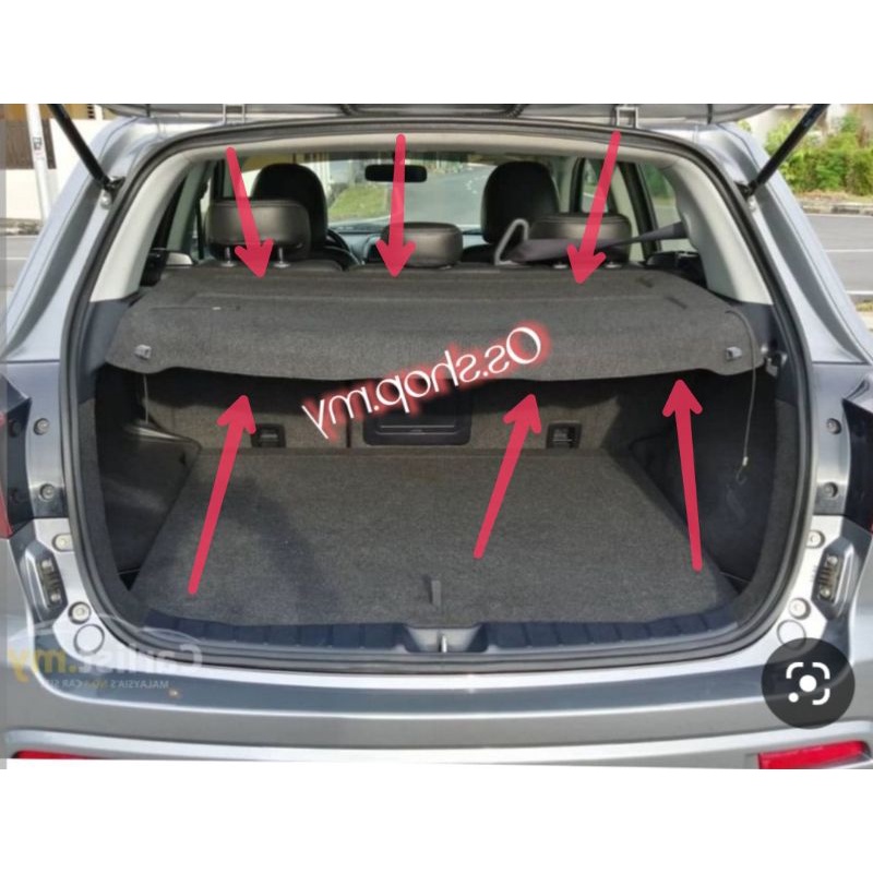 Mitsubishi Asx papan pentutup rear speaker board Trunk Cargo Cover ...