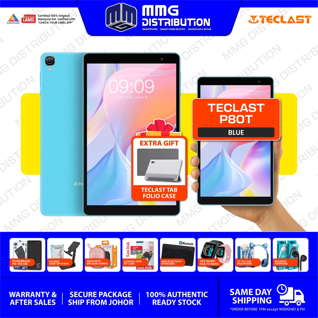 [Free Case] Teclast P80T Tablet (3GB RAM 32GB ROM) - WiFi Tab, READY ...