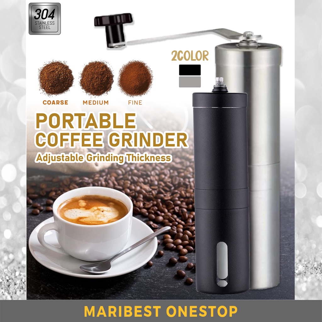 ZX-A66 MANUAL COFFEE GRINDER RANDOM COLOR Stainless Steel Coffee Bean Grinder Hand Crank Mill 手动咖啡豆研磨机