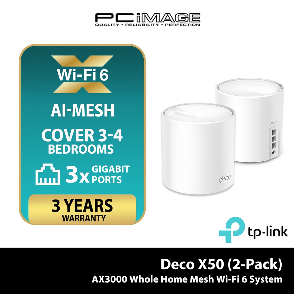 TPLink Deco X50 (1PACK / 2PACK / 3PACK) AX3000 Whole Home AIDriven