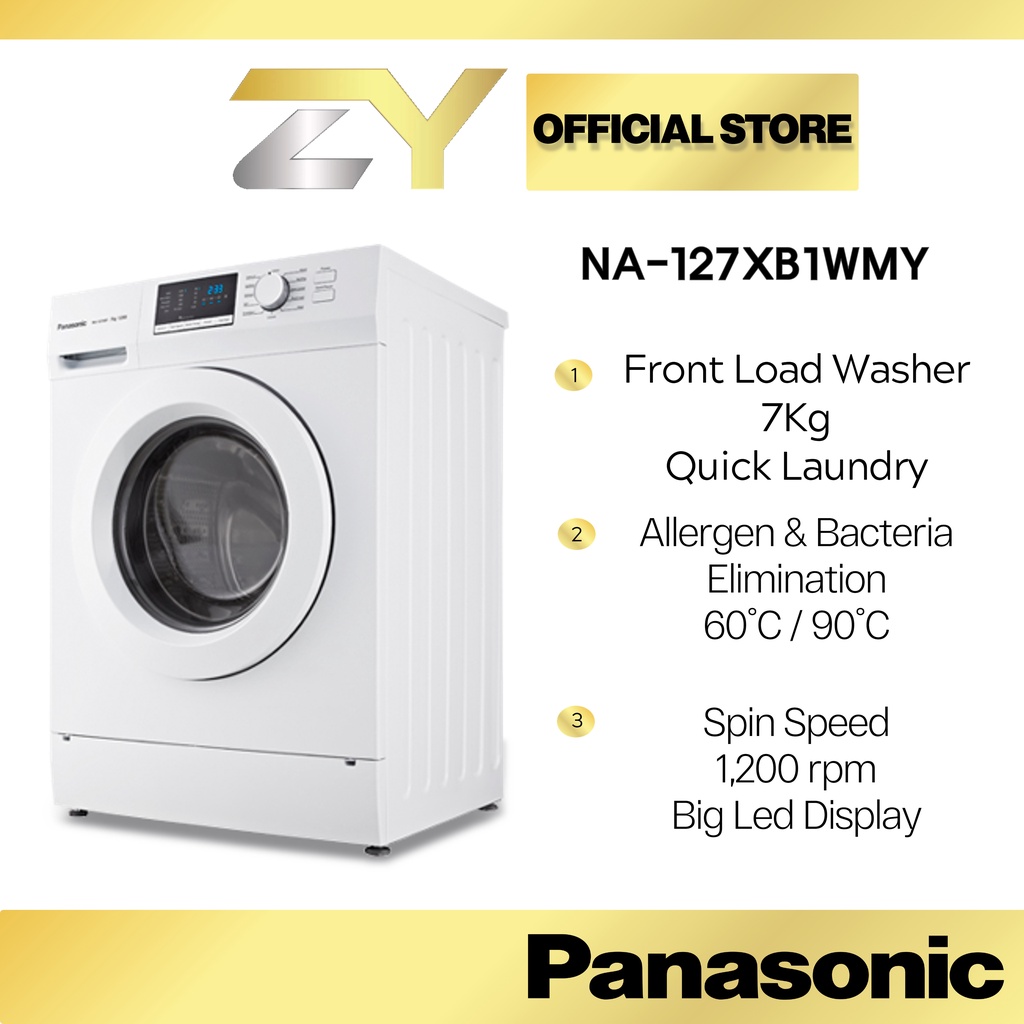Panasonic 7KG Front Load Washer NA127XB1WMY Shopee Malaysia