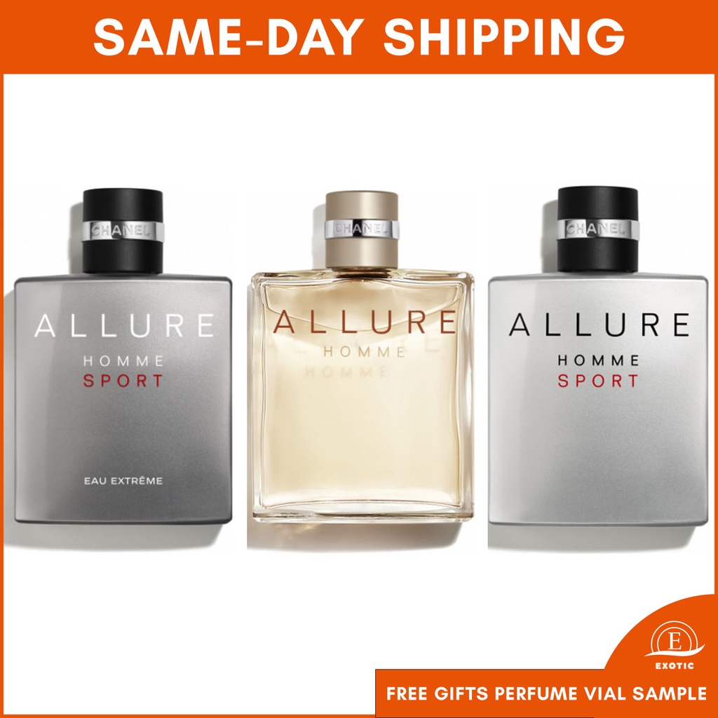 ALLURE HOMME EDT-SPPORT-SPPORT EAU EXTREME -HOMME EDITION BLANCHE 100ML FOR  MEN | Shopee Malaysia