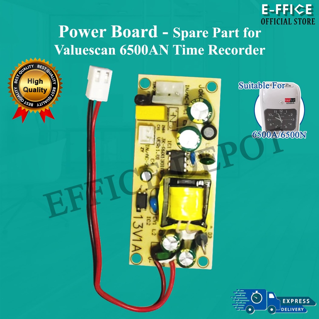 Effice Depot - Power Board for Valuescan 6500A / 6500N Time Recorder Spare Part