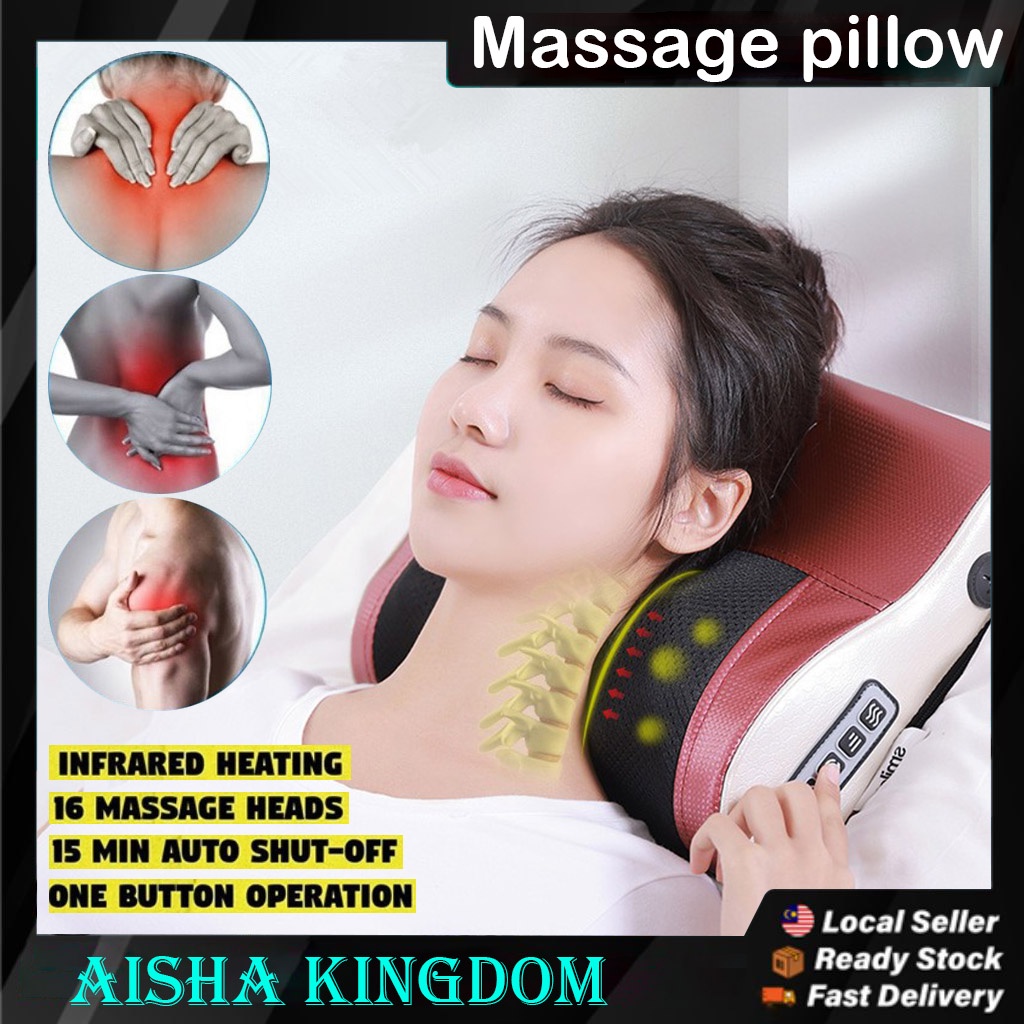 Massage pillow Neck massage machine Relax Massage Cushion 16 Rollers