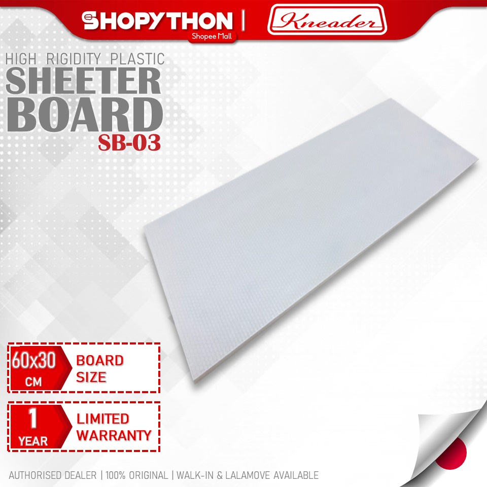 KNEADER Sheeter Board SB03 for RS101 High Rigidity Plastic Manual