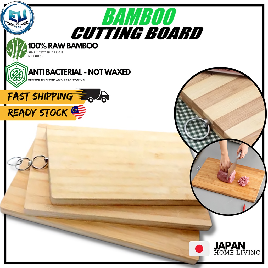 Bamboo JAPAN Chopping Board, Chef Cutting , Fruit Food Cheese Board / Papan Pemotong Kayu /切菜板 砧板 Makanan Buah buahan EU