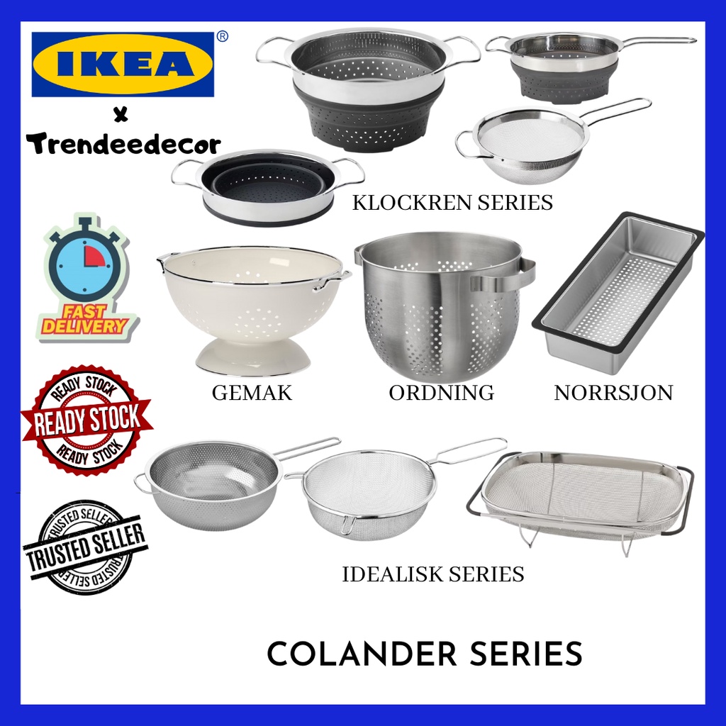 [ IKEA x Trendeedecor ] IKEA Colander Series or Dish Drainer ( Klockren, Gemak, Ordning